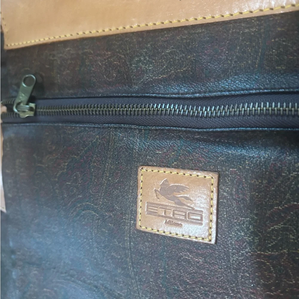 Louis Vuitton Brown Monogram Duffel Bag with Tan Leather